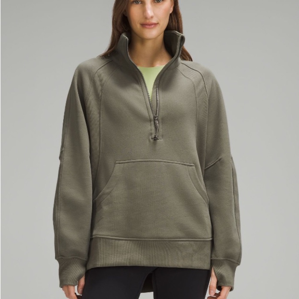 NWOT lululemon scuba oversized funnel-neck half zip *long*